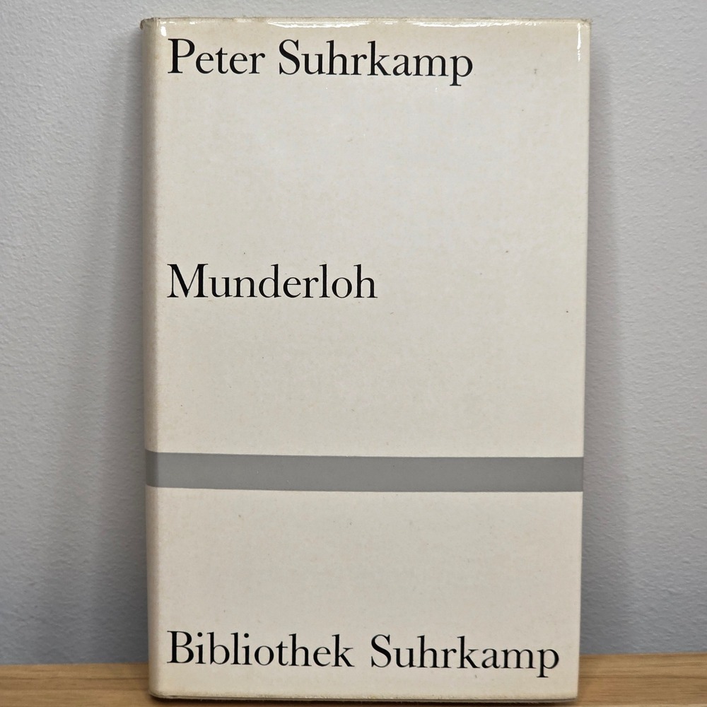 Munderloh By Peter Suhrkamp German Literature‎ Short Stories Hardcover